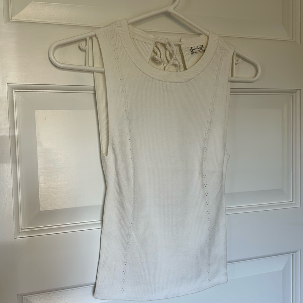 Free People Intimately S white tank NWT